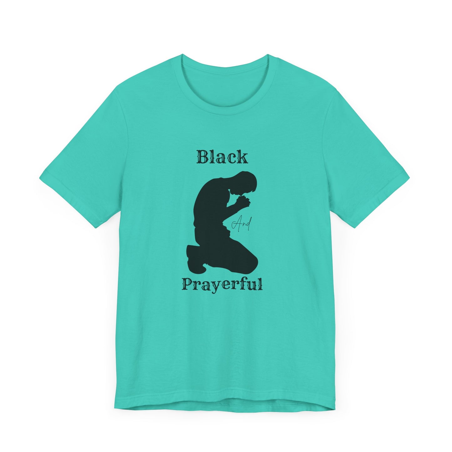 Unisex Prayerful Tee, Inspirational T-Shirt, Spiritual Apparel, Faith-Based Fashion, Black Prayerful Shirt, Gift for Believers