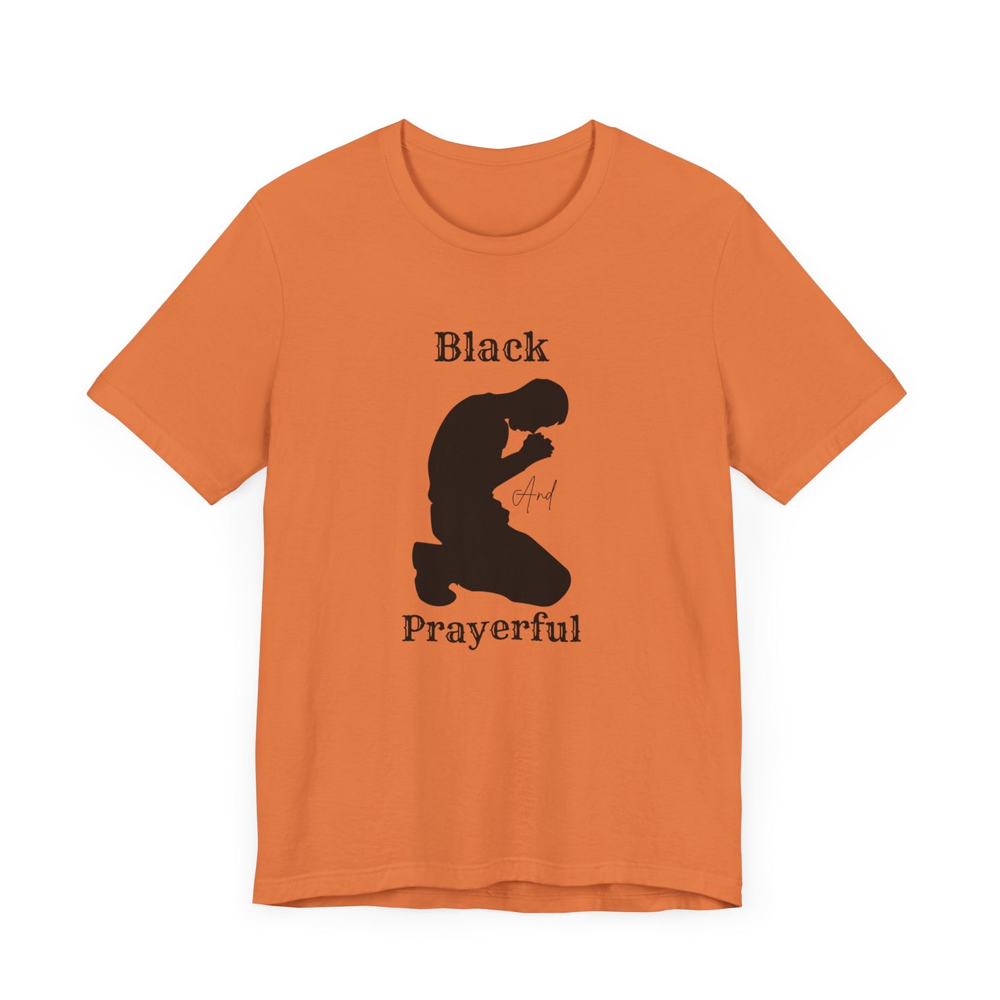 Unisex Prayerful Tee, Inspirational T-Shirt, Spiritual Apparel, Faith-Based Fashion, Black Prayerful Shirt, Gift for Believers