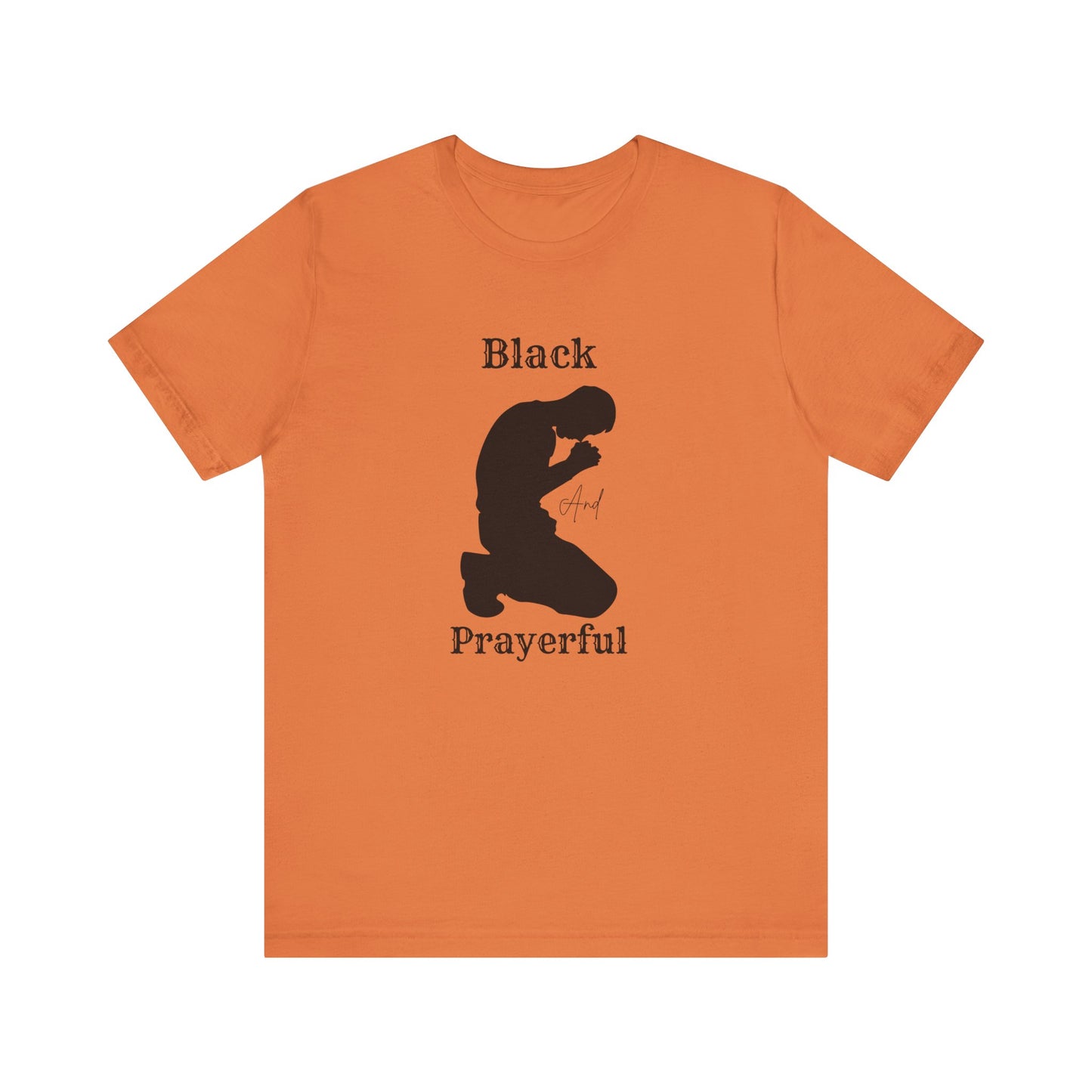 Unisex Prayerful Tee, Inspirational T-Shirt, Spiritual Apparel, Faith-Based Fashion, Black Prayerful Shirt, Gift for Believers
